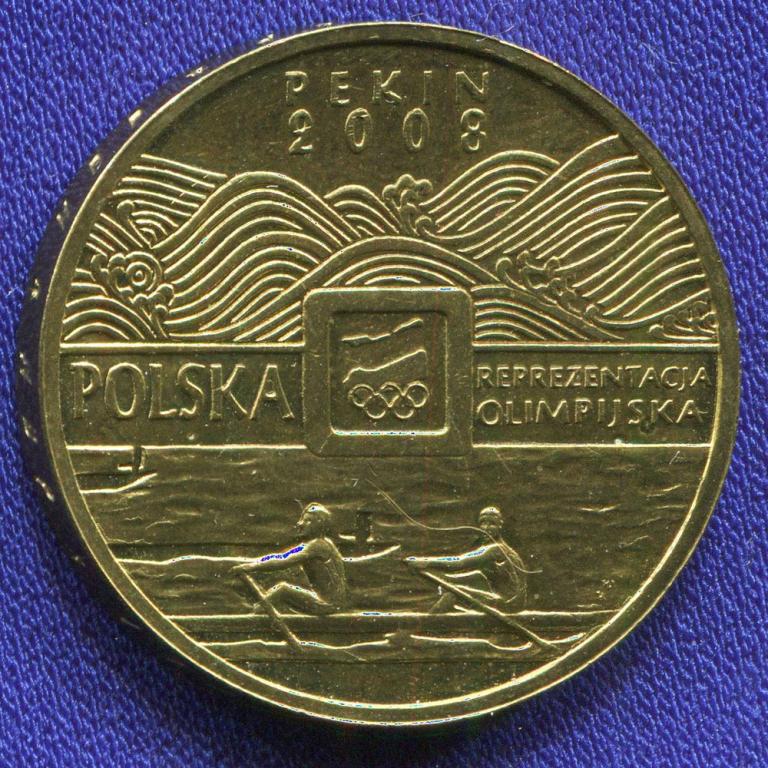 Польша 2 злотых 2008 UNC Пекин