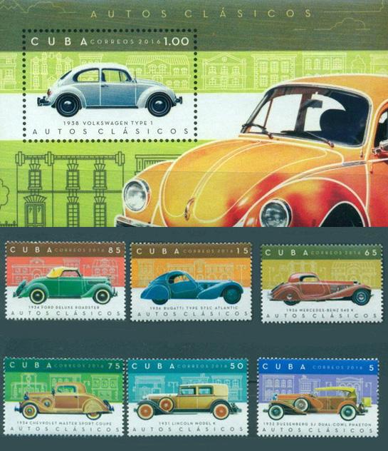 Куба. 2016. Ретро Автомобили. MNH**