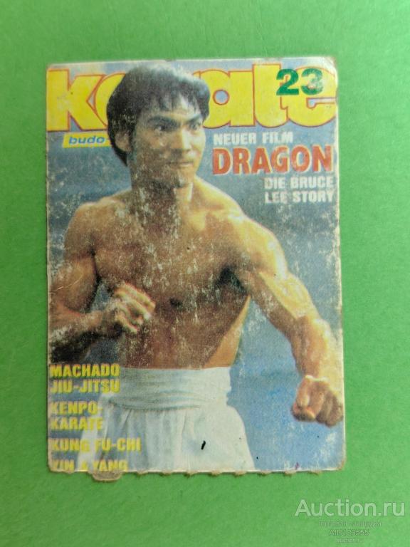 Вкладыш картон карточка Боевые искусства карате борьба