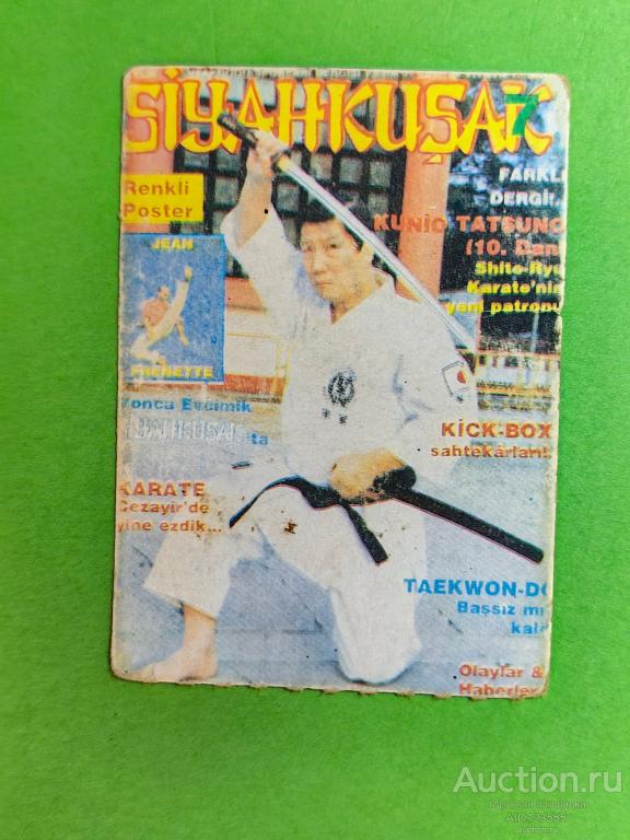 Вкладыш картон карточка Боевые искусства карате