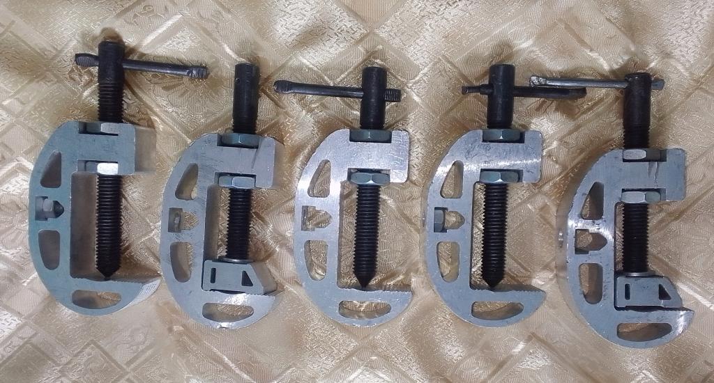 Струбцины металл, алюминий 5 шт.