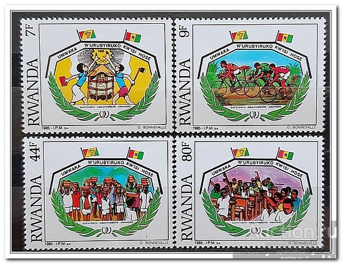 Руанда 1985 год № 1314/17 " Международный год молодежи " MNH**