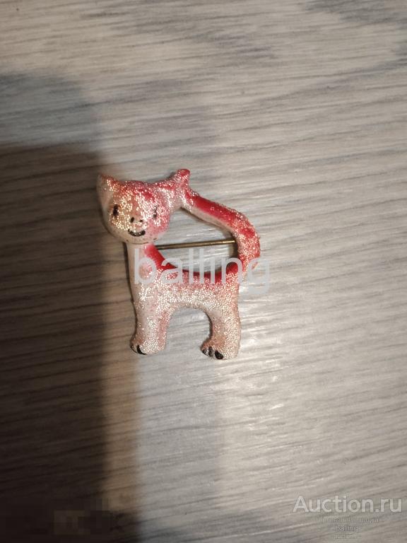 Брошь кошка