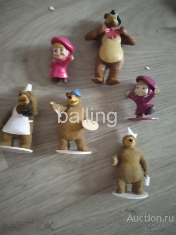Мини игрушки маша и медведь  не киндер
