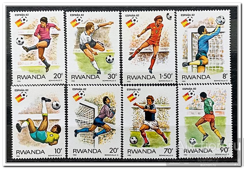 Руанда 1982 год № 1179/86 " ЧМ по футболу Испания 82 " MNH**