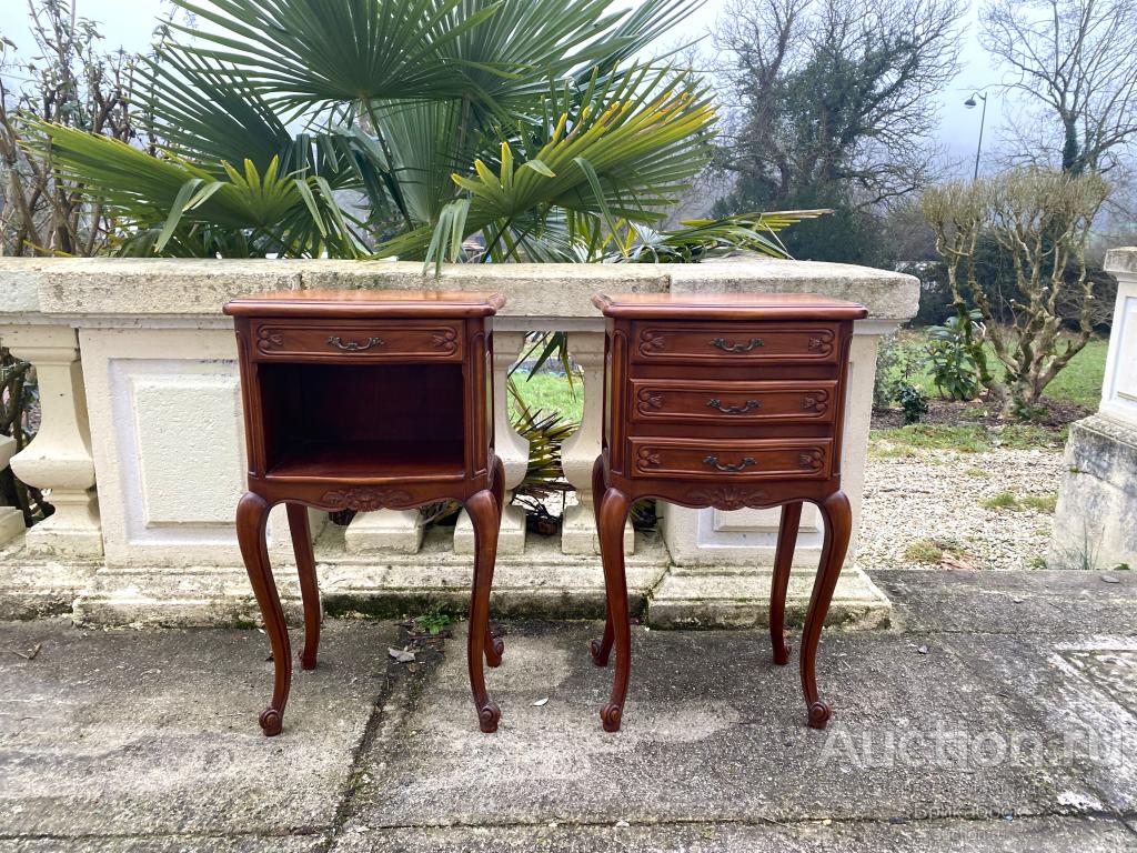 Прикроватная тумбочка Парные тумбы Массив Винтаж