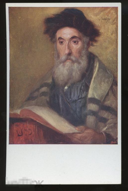 Живопись,   иудаика BKWI 863/1, раввин с торой