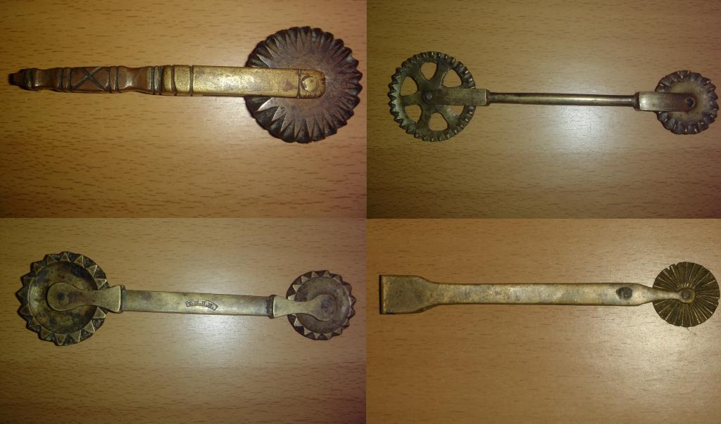 Тесторезки старинные бронзовые 19 век . 4 шт .