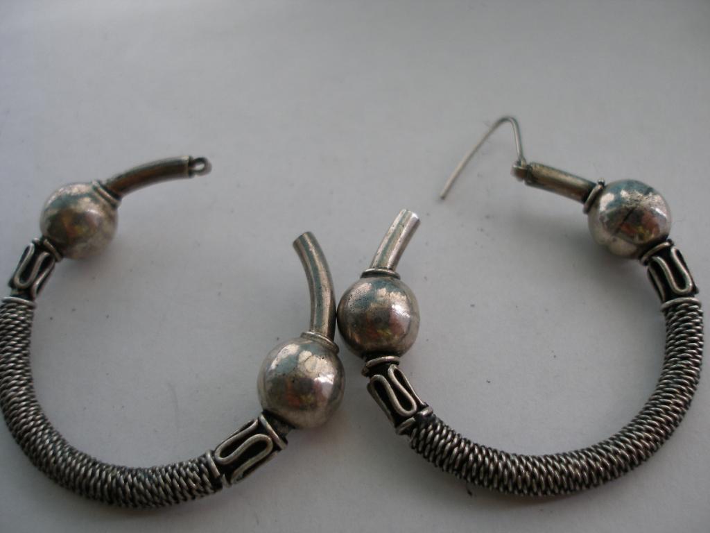 Серьги-кольца.Серебро.В ремонт.