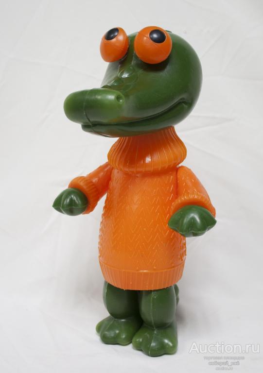 Игрушка детская Крокодил Гена, пластик, дутыш, высота 37 см (5)