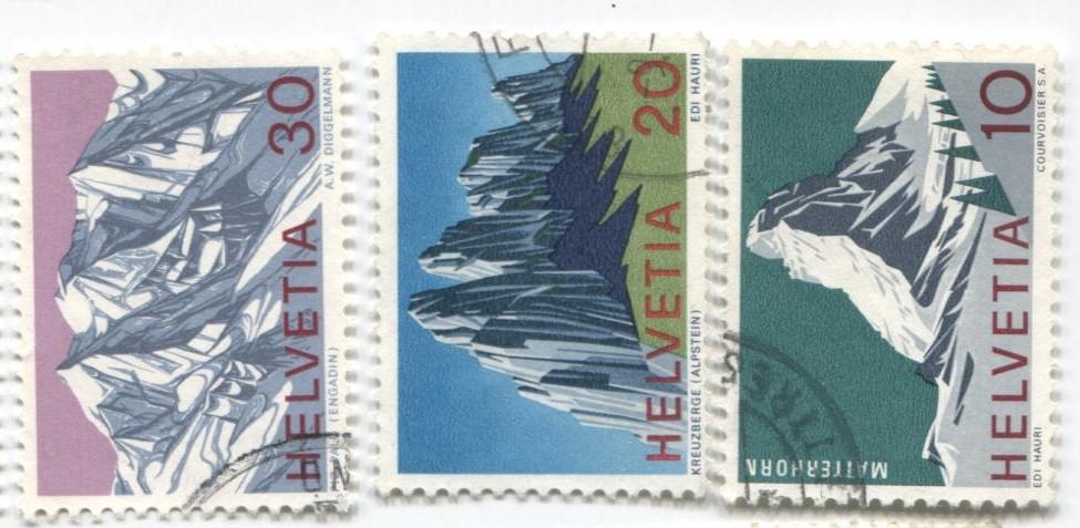 1965 1970 1972 Швейцария Швейцарские Альпы Горы 3м.гаш