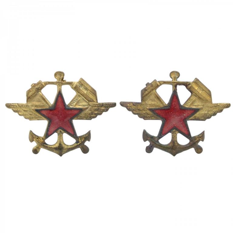 Эмблемы на петлицы ВОСО обр. 1936 г. (95395)