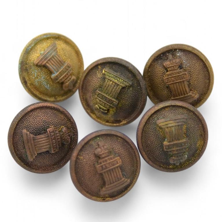 Лот гимнастерочных пуговиц служащего Минюста Российской империи (95398)