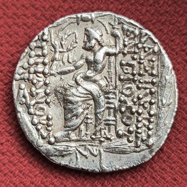 Селевкиды Антиох VIII Грипп тетрадрахма XF ARTISTIC STYLE