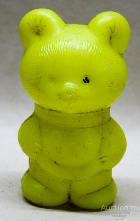 Детская игрушка, пластмасса. Винтажный олимпийский мишка. СССР