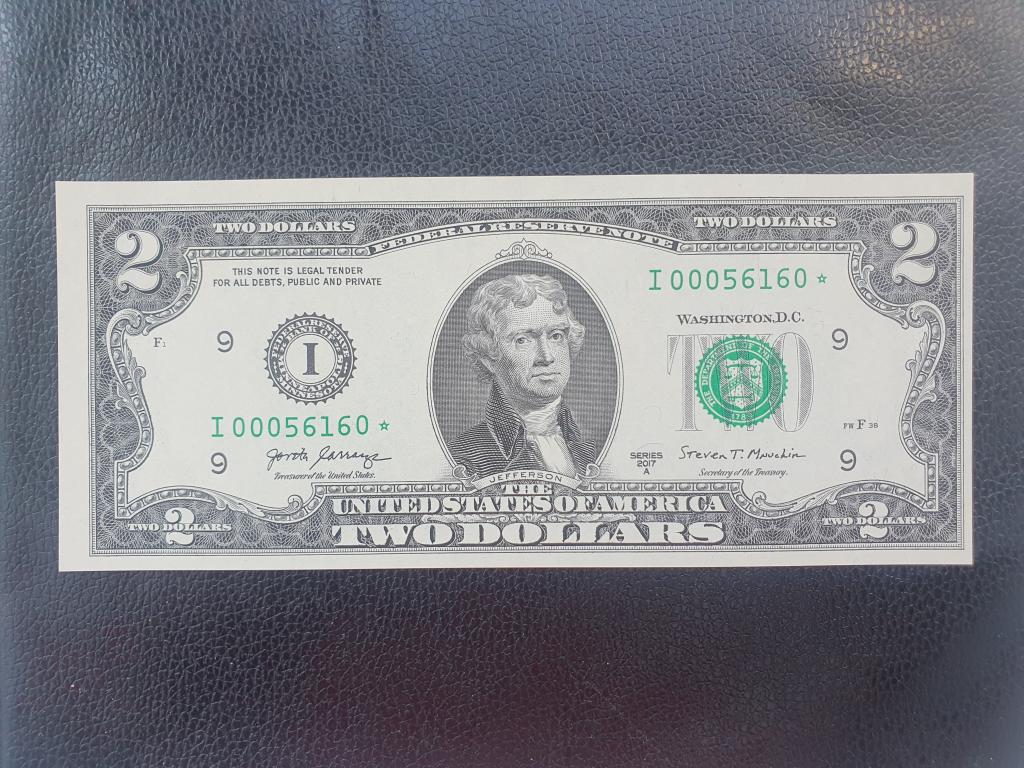 США 2 доллара  2017 год A  I(9)-серия замещения