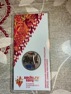 25 руб Сочи 2014 Факел цветная 2014 Медно-никель