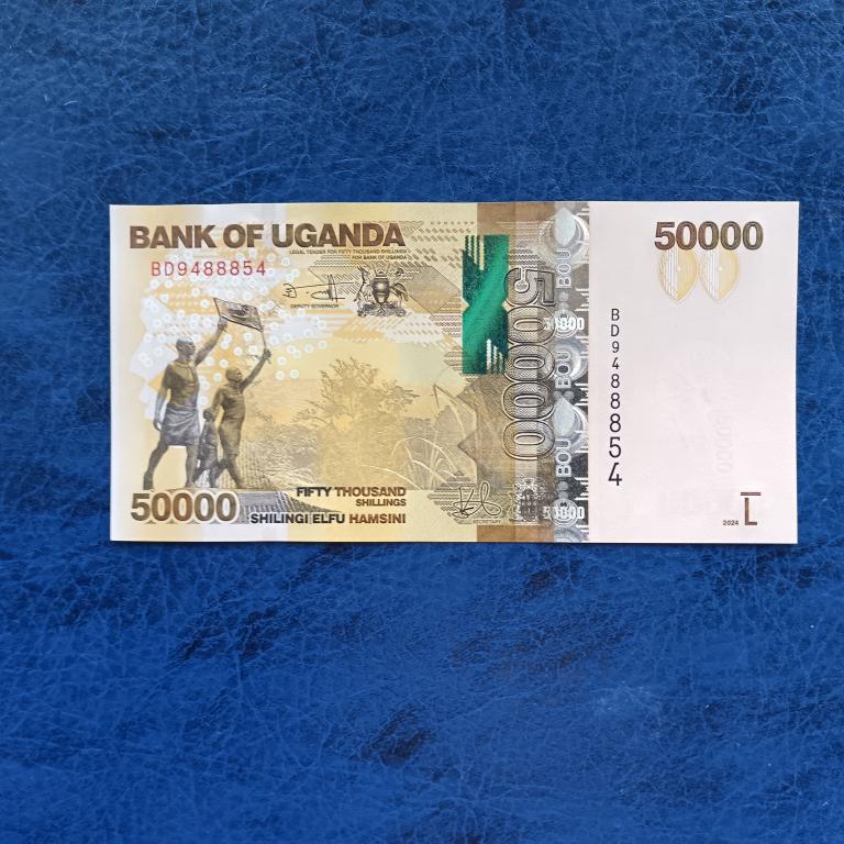 Уганда 50000 шиллингов 2024 год Пресс альбом 7