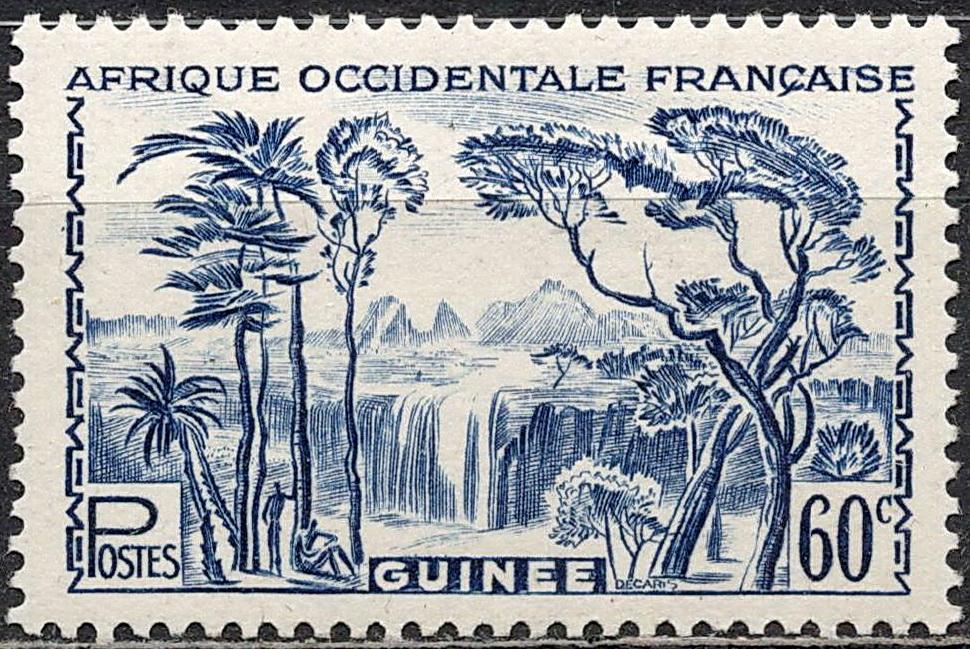 ❤1943-1944 Гвинея Французская Yvert 182 MNH OG