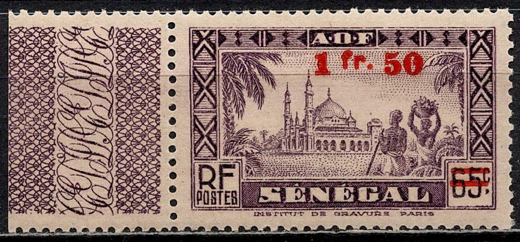 ❤1944 Сенегал Французский Поле ЛЮКС Yvert 190 MNHOG