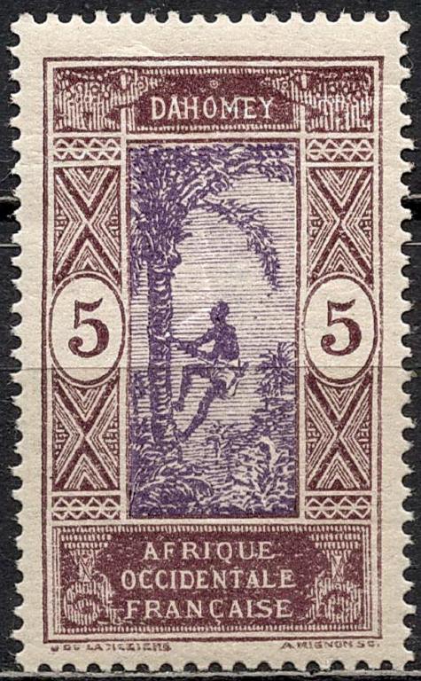 ❤1922 Дагомея Французская Mi 59 MNH OG