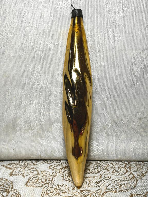 Елочная новогодняя игрушка стекло СССР сосулька капля 17