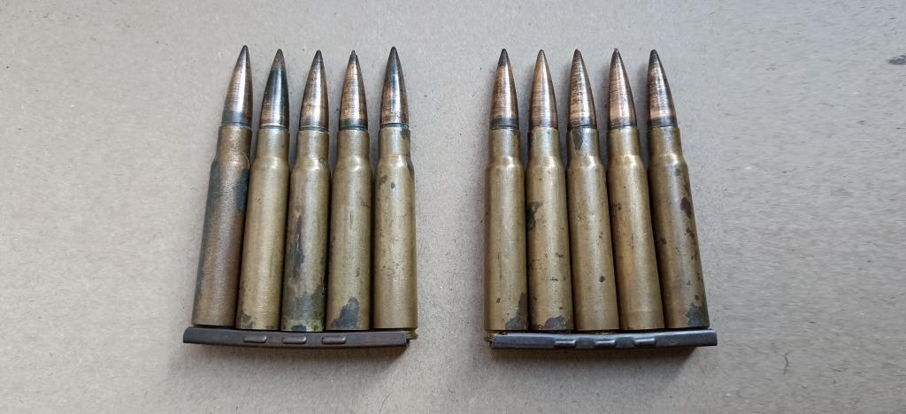 ммг Лот из Двух Обойм 7.92 мм Маузер WW2 К98