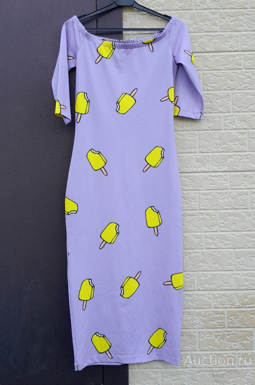 Платье Мороженое, цвет сиреневый, 40 размер.