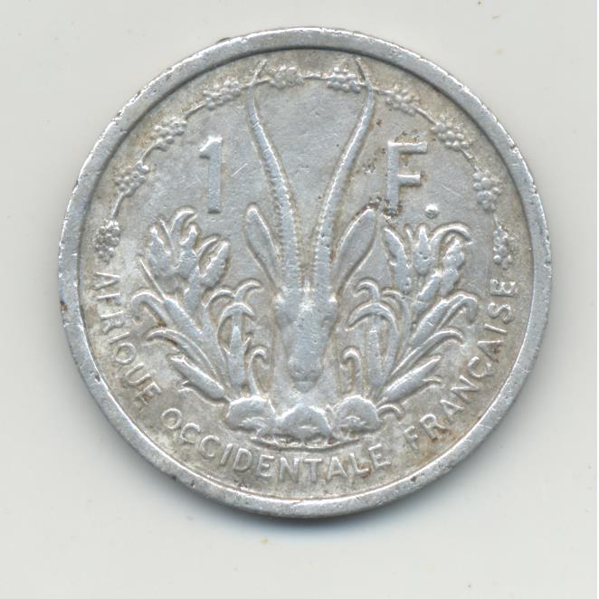 Французская Западная Африка 1 франк 1948 года.