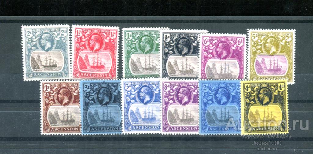 ASCENSION - 1924-33 definitives complete set
