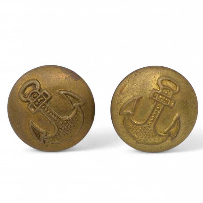 Пара погонных пуговиц офицера ВМФ СССР (95455)