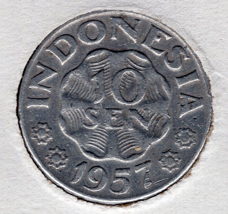 10 сен - Индонезия - 1957 - KM#12