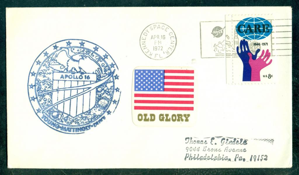 США.  1972.  Космос.  Аполлон 16.