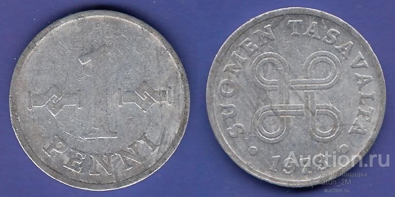 Финляндия. 1 пенни. 1973 год. VF