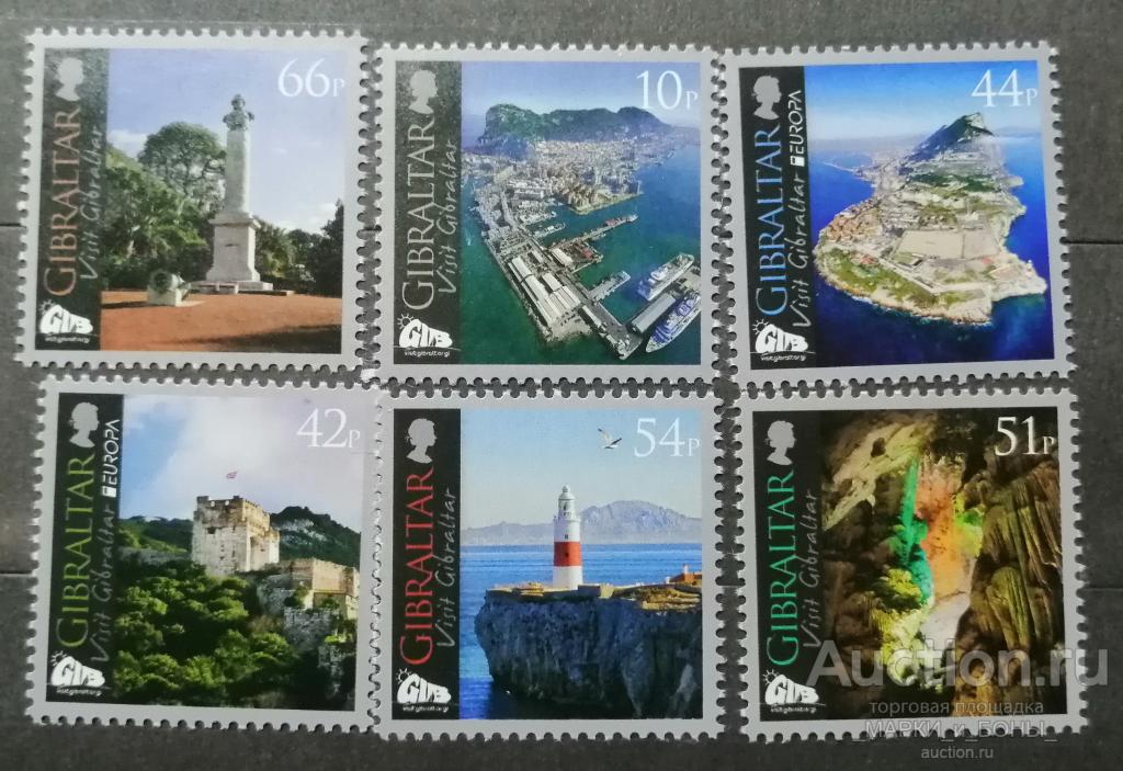 ГИБРАЛТАР 2012г. Марки ЕВРОПЫ — Посетите Гибралтар (6 марок) Чистые** (6-51)