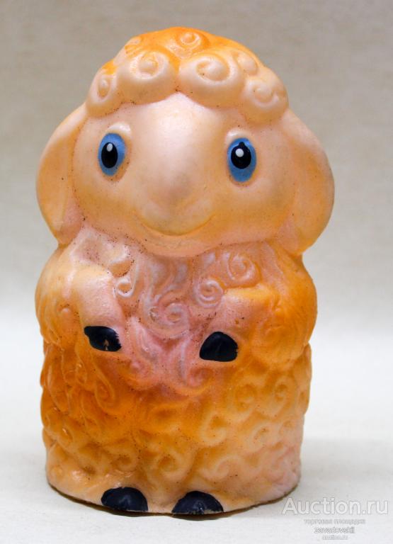 Барашка, барашек, овечка, овца, резиновая, цельнорезиновая, старая игрушка, резина(1)