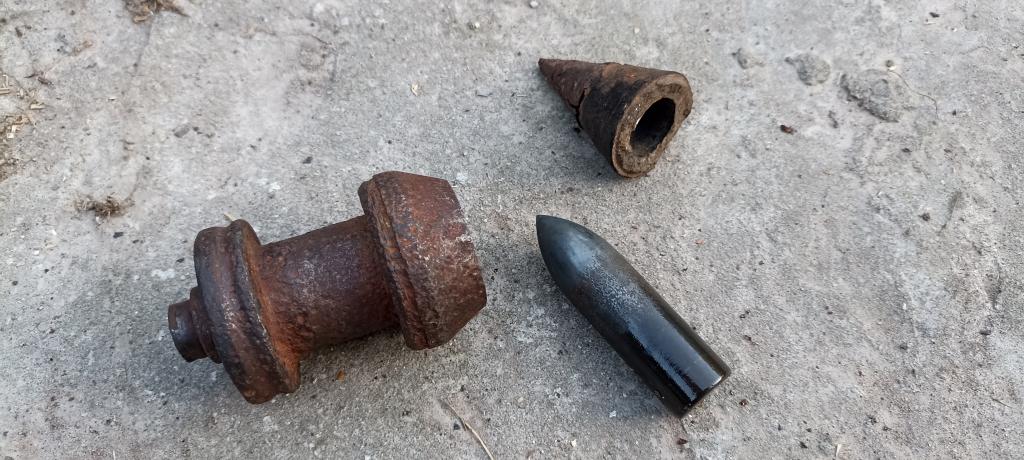 Немецкий 50 мм PAK 38 Подкалиберный снаряд РАЗБОРНЫЙ