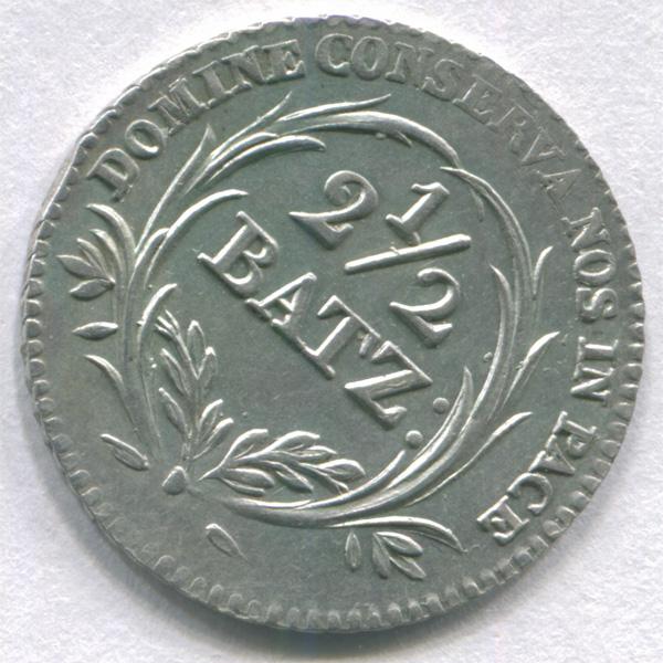 Швейцария Люцерн 2-1/2 батца 1815 г