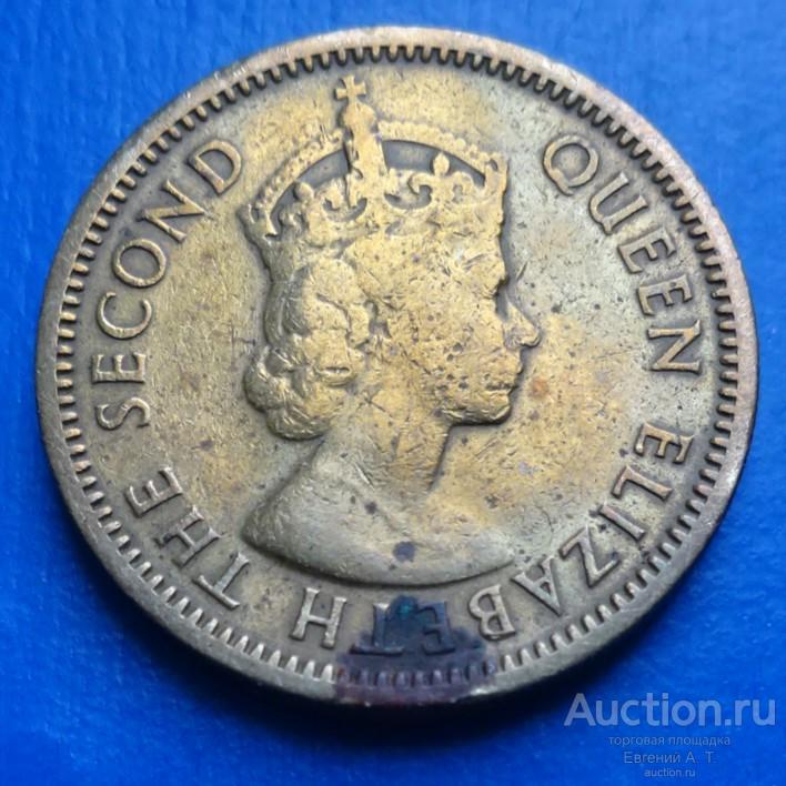 Восточные Карибы. 5 центов. 1956. VF. № Oч-12-16.