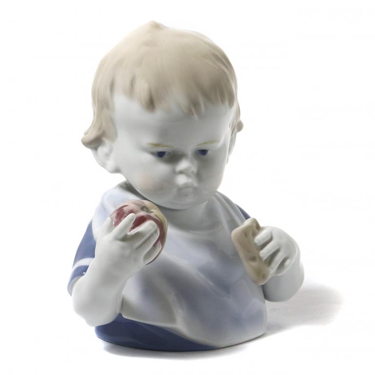 Фарфоровая фигура Бюст мальчика. Metzler & Ortoff