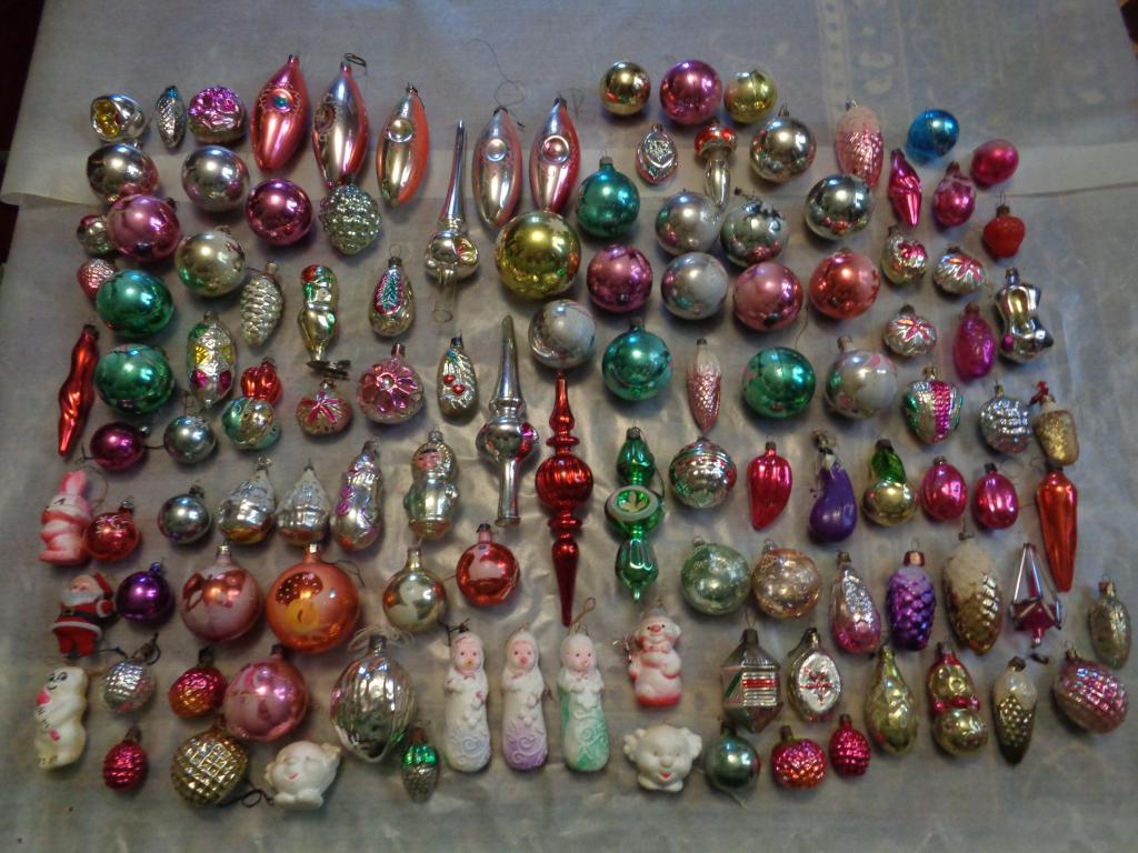 ёлочные  игрушки СССР 117 штук.