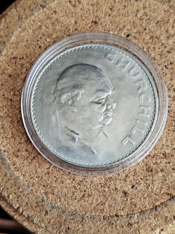 1 КРОНА 1965 ГОД ВЕЛИКОБРИТАНИЯ.УИНСТОН ЧЕРЧИЛЛЬ.