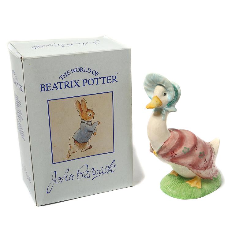 Фарфоровая фигура "Джемайма Плюхвводу". Beswick.