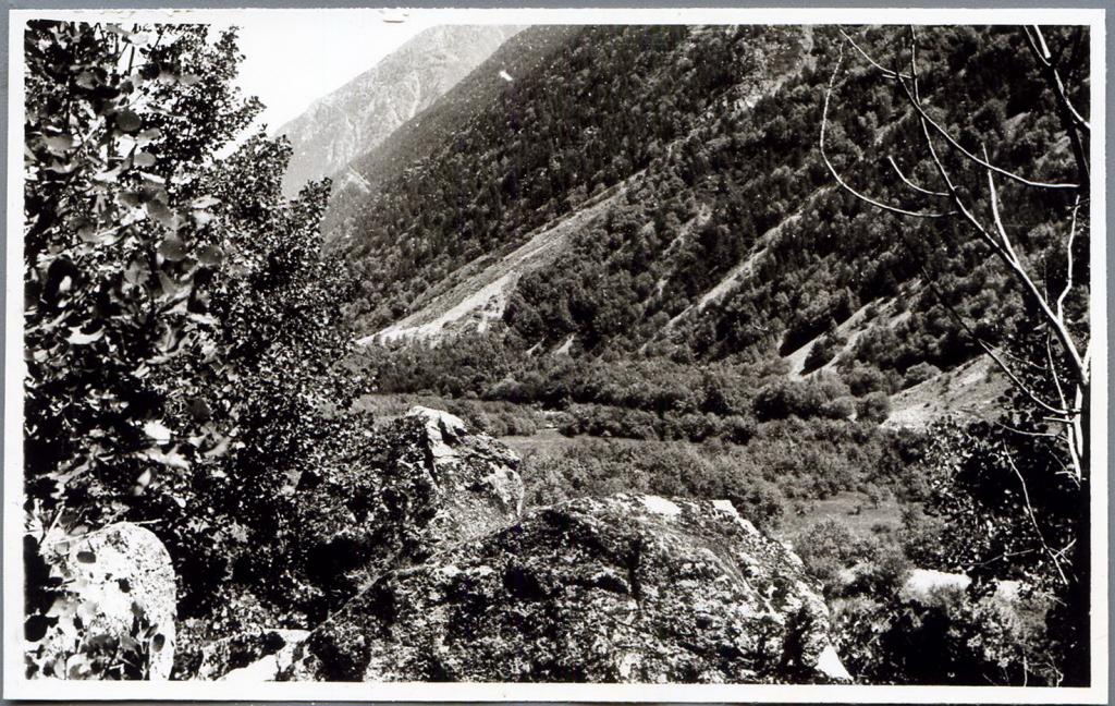 1987 Фотография. Кавказ (18) Баксанское ущелье. Горы 10х15 см