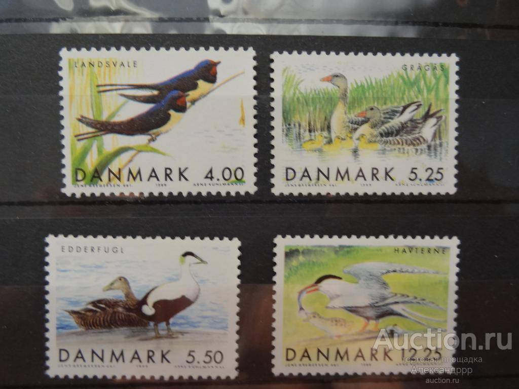Дания 1999 фауна птицы MNH
