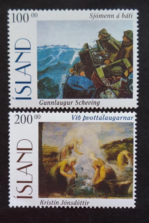 Исландия 1996 г. Живопись . Искусство  **   л.65