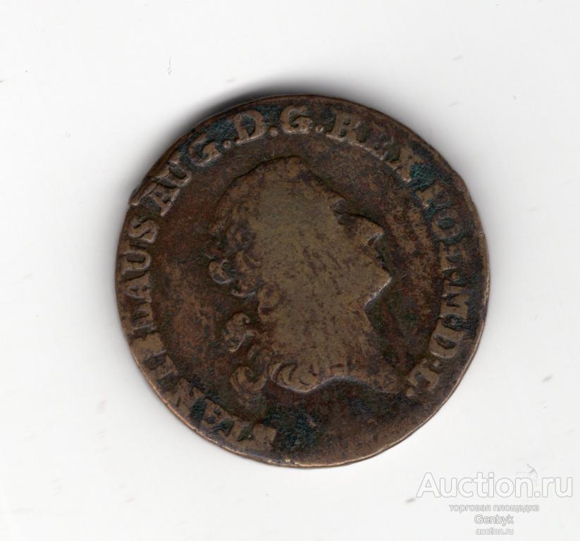 3 гроша Польша 1789 год Король Станислав Август Понятовский (ИН2-60)