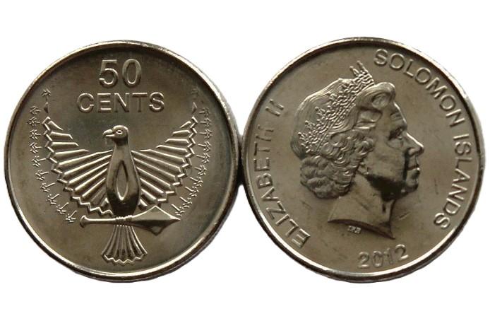 СОЛОМОНОВЫ ОСТРОВА 50 центов 2012 UNC. Дух орла