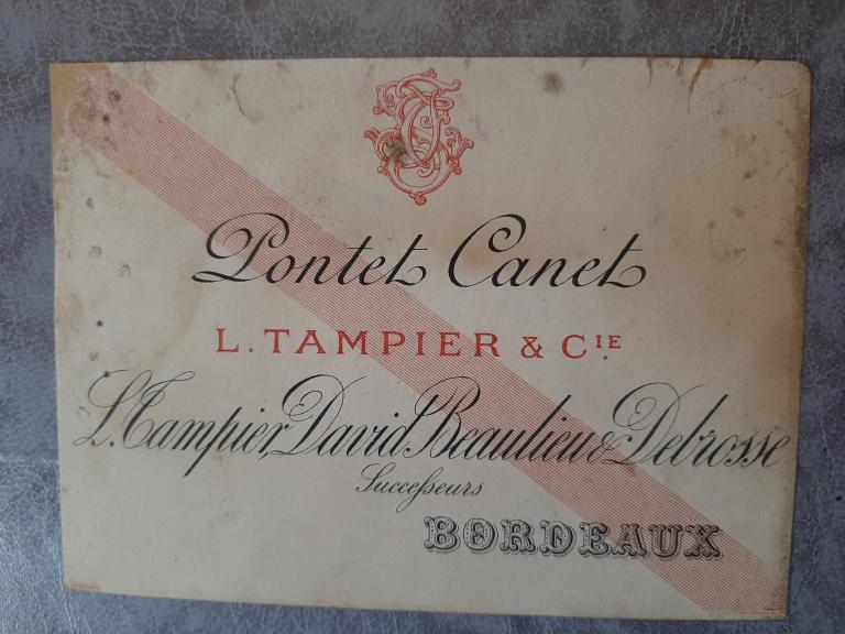 ЭТИКЕТКА ВИННАЯ PONTEL CANEL BORDEAUX
