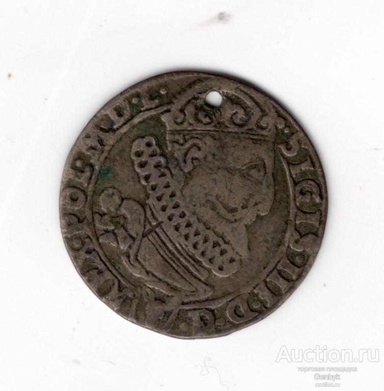6 грошей 1626 года Польша, Сигизмунд III Ваза / Серебро (ИН1-37)